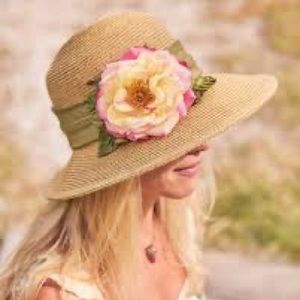 April Cornell floral hat